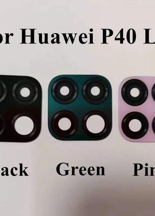 Основне скло камери huawei p40 lite, рожеве