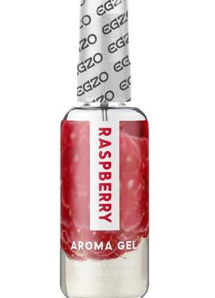 Їстівне мастило для орального сексу зі смаком малини egzo aroma gel — raspberry, 50 мл