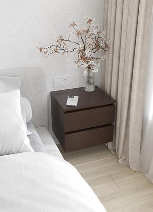 Тумба приліжкова підвісна з шухлядами 310*350*300 мм венге магія