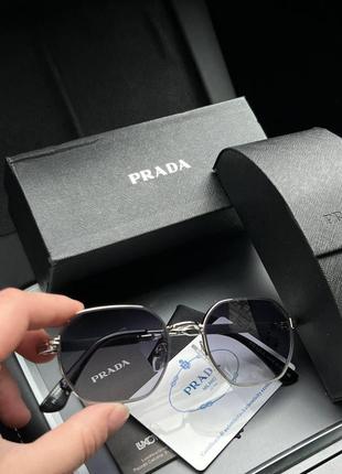 Сонцезахисні окуляри prada синя оправа