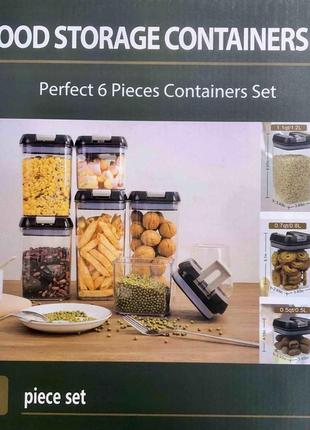 Набор контейнеров для хранения пищи, сыпучих и круп food storage container mag-684/ a 523