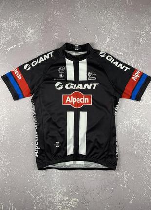 Giant alpecin мужская футболка вело джерси велоджерси