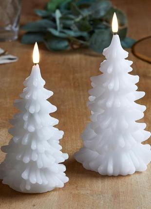 Сток рождественская свеча елка