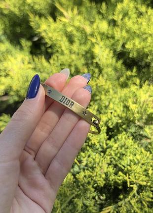 Брендовый браслет, позолота