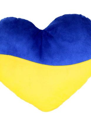 Іграшка м'яконабивна серце мс 180402-03 жовто-блакитне