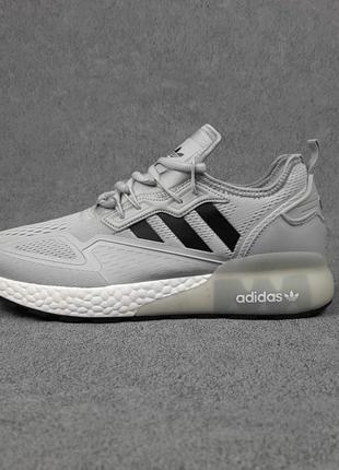 Чоловічі кросівки | adidas zx 2k | світло-сірі | текстиль, :45
