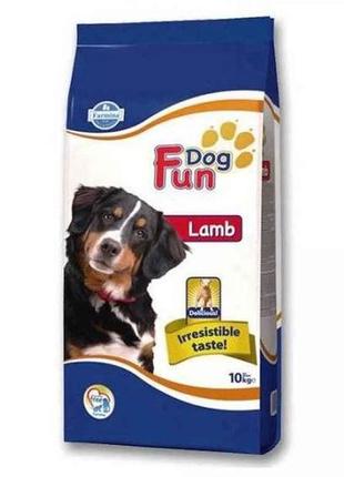 Корм для собак сухий 10кг fun dog lamb з ягнятком тм farmina