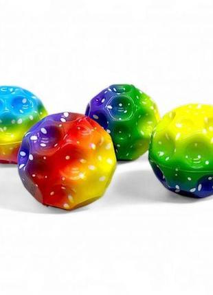 Антигравитационный мяч-попрыгунчик "радужный", 6 см (микс)