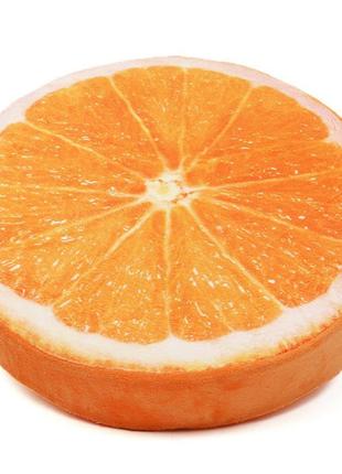 Подушка декоративна апельсин, d40см