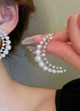 Fyuan модні сережки-краплі з перлами