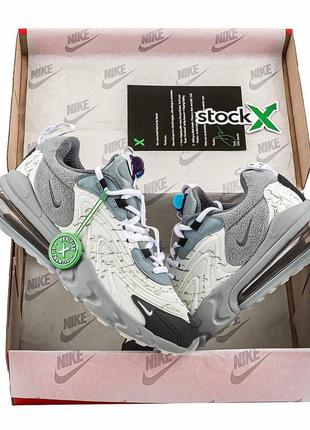 Кроссовки nike air max 270 react travis scott black grey9 фото