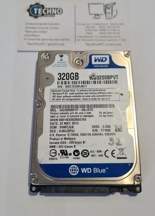 Не рабочий жесткий диск на запчасти 320gb western digital wd3200bpvt hdd для ноутбука 2.5 №32 читайте описание