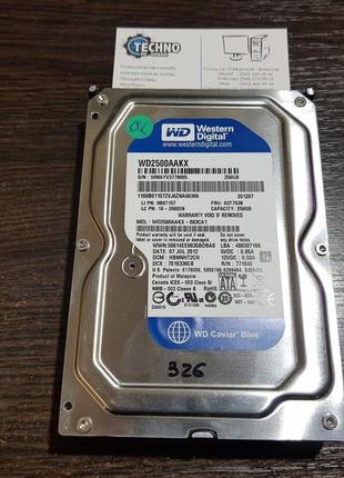Жорсткий диск 250gb western digital blue hdd для пк і комп'ютера 3.5 | sata iii | №326