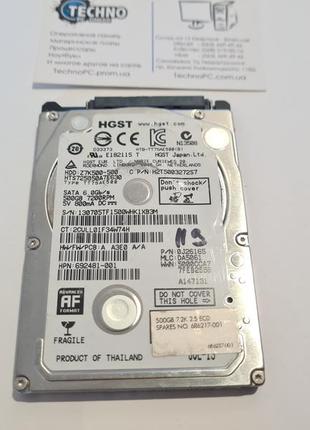 Не рабочий жесткий диск на запчасти 500gb hgst hitachi z7k500-500 hdd для ноутбука 2.5  №119