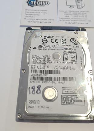 Не рабочий жесткий диск на запчасти 320gb hgst hitachi z5k320-320 hdd для ноутбука 2.5  №188