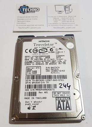 Жорсткий диск 80gb hdd hitachi для ноутбука 2.5 | sata | №244