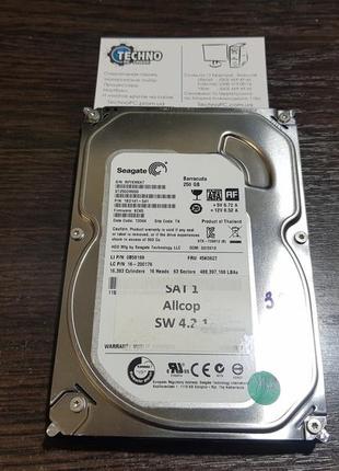 Жорсткий диск 250gb seagate barracuda hdd для пк і комп'ютера 3.5 | sata iii | №339