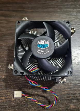 Кулер cooler master з гвинтовим кріпленням для сокетів intel 1150 1156 1155 1151 — 4 pin — термопаста!