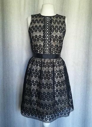 Жіноча чорна мереживна сукня by very літнє святкове плаття, мереживо.