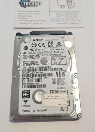 Не рабочий жесткий диск на запчасти 500gb hgst hitachi z7k500-500 hdd для ноутбука 2.5  №118
