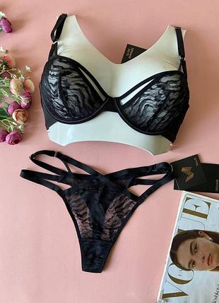 75/80с черное женское белье на 3 размер