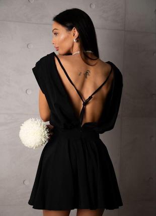 Жіночий літній комбінезон з імітацією сукні  #5_4/3мр/ир139 шортами софт (42-44, 46-48 розміри)