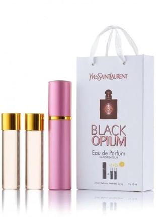 Yves saint laurent black opium 3x15ml - trio bag