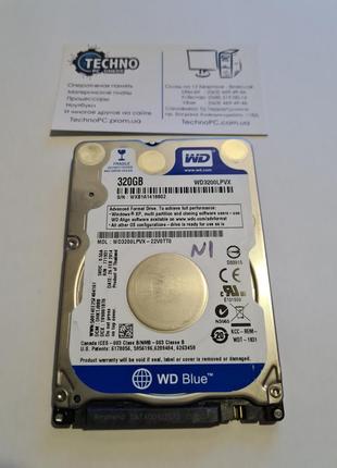 Жесткий диск slim 320gb hdd для ноутбука 2.5 - western digital blue sata iii - wdc wd3200lpvx-22v0tt0 - #1