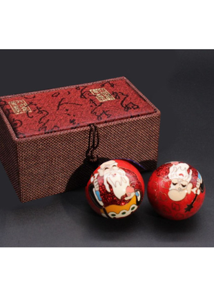 Масажні кулі баодінг пара з емаллю преміум №14