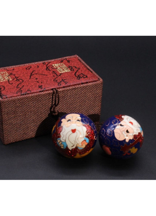 Масажні кулі баодінг пара з емаллю преміум №13