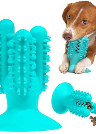 Іграшка для собак bronzedog petfun dental кактус на присоску очисна