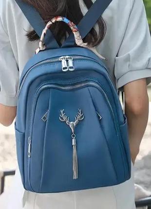 Жіночий повсякденний рюкзак balina синій нейлон