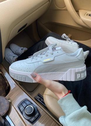 Кроссовки puma cali white женские кожаные пума весна puma suede, adidas samba, nike air max, nike air inside 1