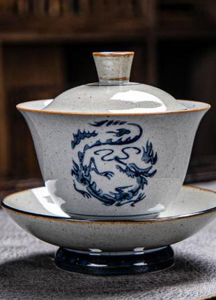Гайвань сяньлун ёмкость 150 мл. посуда для чайной церемонии используется в китайской чайной традиции