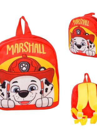 Детский плюшевый рюкзак щенячий патрульl pl82141 маршал