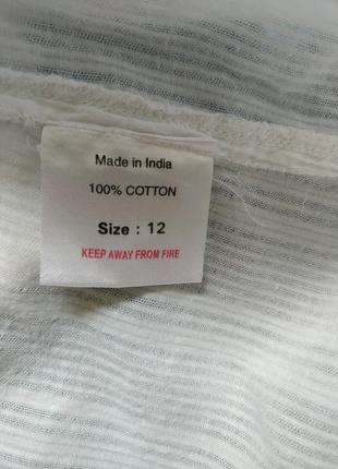 Белая батистая рубашка, блуза