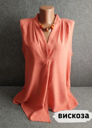 Легкая блуза из вискозы свободного кроя 48-50 размера