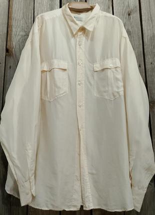 Винтаж. базовая шелковая рубашка