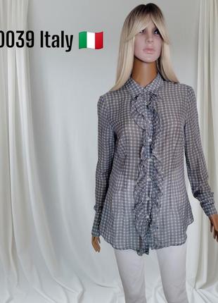 Шикарная рубашка из шелка и коттона дорогого итальянского бренда 0039