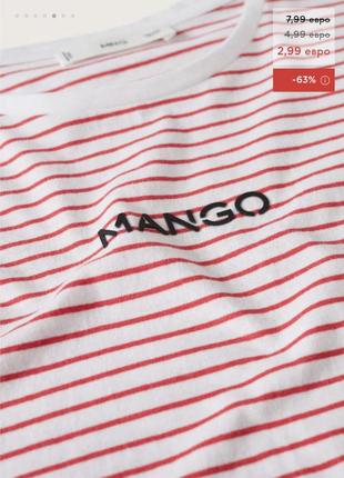 Футболка бавовна mango5 фото