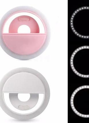 Светодиодное кольцо с usb-зарядным устройством для телефона, селфи-подсветка, совместимая с iphone, samsung, x
