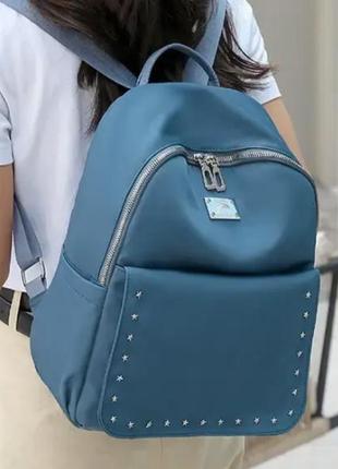 Женский рюкзак повседневный chenenkai нейлоновый синий