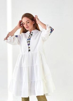 Вышиванка украинская красивая стильное трендовое платье