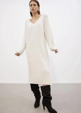 Платье вязаное h&amp;m, размер 52-54
