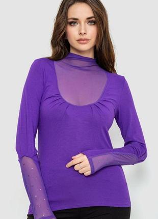 Гольф жіночий однотонний, колір фіолетовий, 186r512
