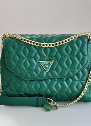 Жіноча сумочка guess на плече (787080) зелена
