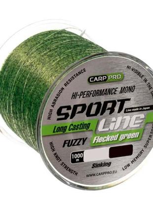 Жилка carp pro sport line flecked green 1000м 0.310мм