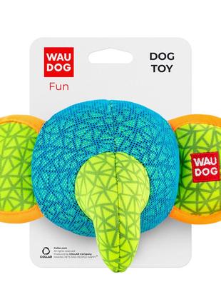Іграшка для собак waudog fun, "слон", ш 20 см, д 14 см блакитний