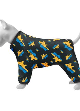 Вітровка для собак waudog clothes ,малюнок "дім", xs22, в 30-34 см, с 19-21 см