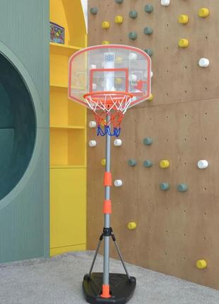 Баскетбольне кільце m 3548 (39881d) на стійці 97-170 см, щит, м'яч, насос